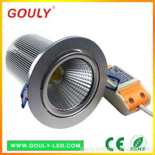 COB LED Downlight with 20W Power/Luminous Flux and 25/45 Degrees Beam Angle